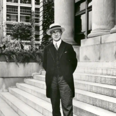 Image of B.C. Forbes with hat