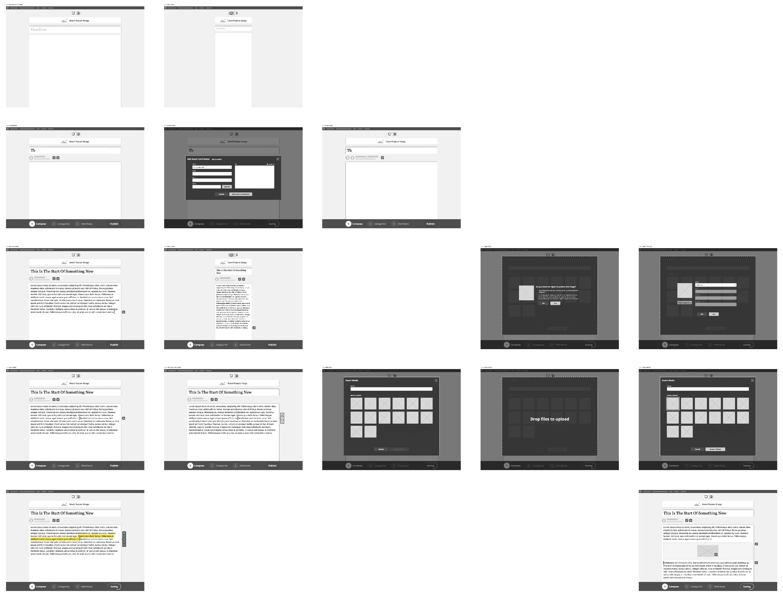 Detailed wireframe version 3