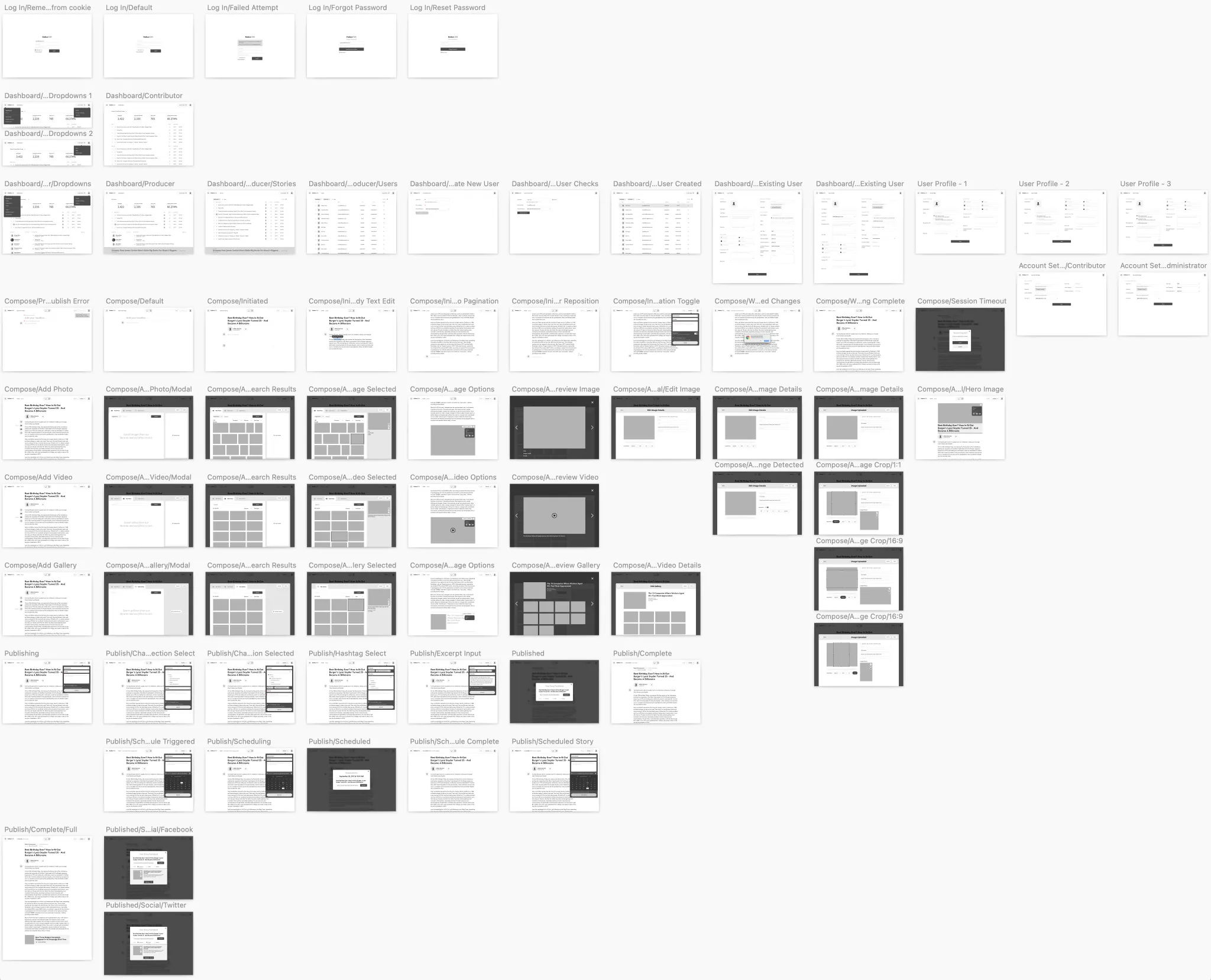 More Revised Wireframes