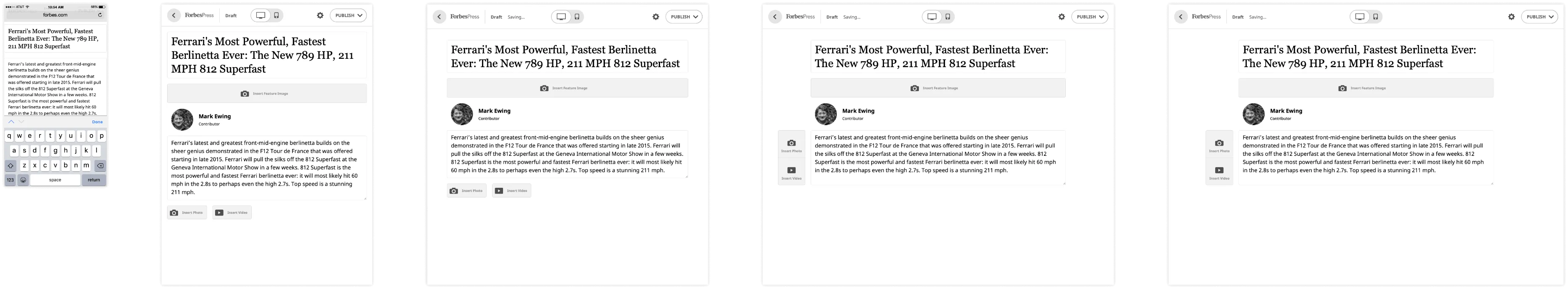 Revised Wireframes with Responsive Design