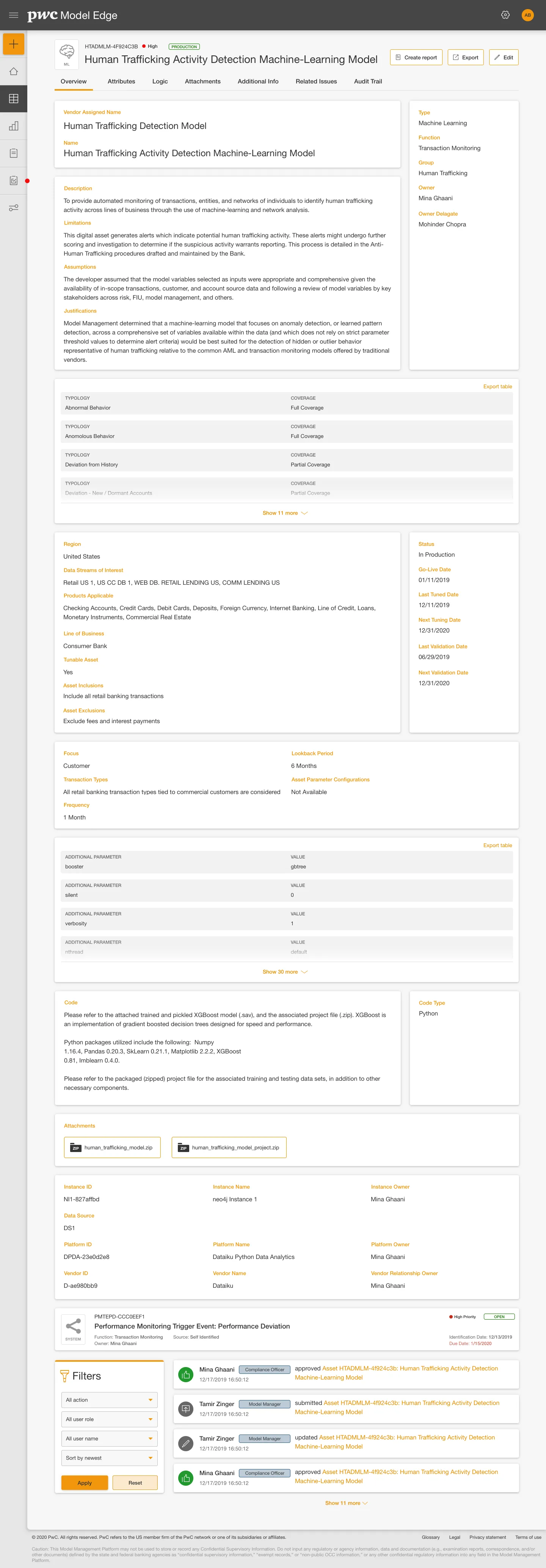 Full Profile A - modular sections with tabbed navigation
