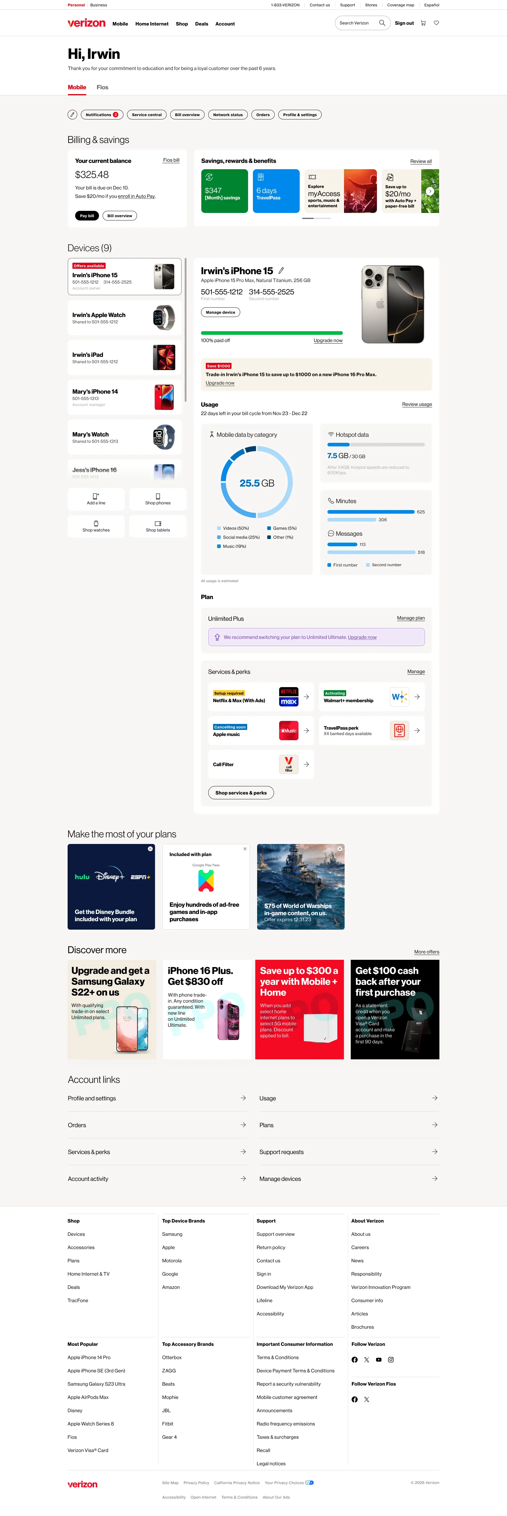 Full page view of desktop design